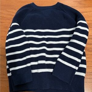 Cat & Jack Navy and White Sweater